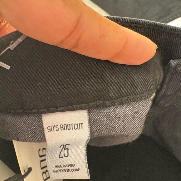 BDG Black and Silver Flare Jeans with Artistic Design - Picture 5 of 7